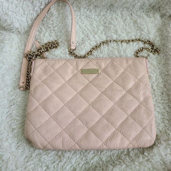 Kate Spade‎ Pink Chain Strap Quilted Leather Bag - Picture 1 of 9